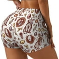 thumbnail image 1 of Lsque Rabbit And Egg Pattern High Waisted Biker Shorts for Women-Tummy Control Fitness Athletic Workout Running Yoga Gym Shorts,Moisture-Wicking-Small, 1 of 9