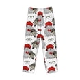 thumbnail image 1 of Lsque Rabbit And Hedgehog Print Men's Pajama Pants, Lounge Pant - Comfortable Home Wear,Elastic Waistband, Stylish Design-Medium, 1 of 9