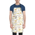 thumbnail image 1 of Lsque Rabbit And Milk Tea Waterproof Apron Chef Aprons for Men Heavy Duty Chemical Work Apron Extra Long Grilling Aprons with Adjustable Bib Apron, 1 of 9
