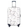 thumbnail image 1 of Lsque Rabbit Eating Printed Luggage Cover, Travel Luggage Protector,Scratch and Dirt Resistant, Fits 18-32 Inch Luggage - Large, 1 of 9