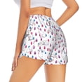 thumbnail image 1 of Lsque Rabbit Eating Printed Women's Running Shorts with Liner Pockets,Elastic Quick Dry Workout Athletic Gym Yoga Shorts,Womens High Waist Shorts-Small, 1 of 9