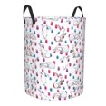 thumbnail image 1 of Lsque Rabbit Eating pattern Laundry Hamper Basket, Tall Woven Rope Hamper Basket for Clothes, Lightweight Storage Basket, Collapsible Waterproof-Small, 1 of 8