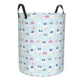 thumbnail image 1 of Lsque Rabbit In The Rain pattern Laundry Hamper Basket, Tall Woven Rope Hamper Basket for Clothes, Lightweight Storage Basket, Collapsible Waterproof-Medium, 1 of 8