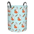thumbnail image 1 of Lsque Rabbit Is Eating Carrots pattern Laundry Hamper Basket, Tall Woven Rope Hamper Basket for Clothes, Lightweight Storage Basket, Collapsible Waterproof-Medium, 1 of 8