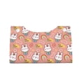 thumbnail image 1 of Lsque Rabbit So Cute Printed Long Tissue Box Cover Holder, Facial Paper Organizer Dispenser,Triangle with Bottom Belt, PVC Leather Decorative Organizer, 1 of 9