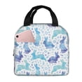 thumbnail image 1 of Lsque Rabbit2 Pattern Lunch Bag Women/Men Insulated Lunch Box,Small Leakproof Cooler Food Lunch Containers Reusable High Capacity Lunch Tote Bags, 1 of 6
