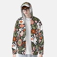 thumbnail image 1 of Lsque Rabbits on Floral UPF 50+ Lightweight Sun Protection Men's Women's Long Sleeve Shirt, Hoodie Performance -Medium, 1 of 9