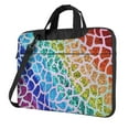 thumbnail image 1 of Lsque Rainbow Glitter Pattern Laptop Bag – Portable & Slim Single-Shoulder Computer Case with Adjustable Strap, Protective, Lightweight for 13”/14”/15.6” Laptops, 1 of 8