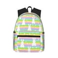 thumbnail image 1 of Lsque Rainbow Rabbit Classic Casual Backpack - Large Capacity Water-Resistant Backpack for School, Work, Travel, and Outdoor Activities, 1 of 8