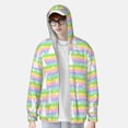 thumbnail image 1 of Lsque Rainbow Rabbit UPF 50+ Lightweight Sun Protection Men's Women's Long Sleeve Shirt, Hoodie Performance -3X-Large, 1 of 9