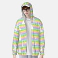 thumbnail image 1 of Lsque Rainbow Rabbit UPF 50+ Lightweight Sun Protection Men's Women's Long Sleeve Shirt, Hoodie Performance -X-Large, 1 of 9