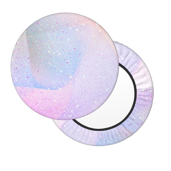 Lsque Rainbow Round Bar chair cushion covers Velvet Fabric Premium Comfort Protects from Scratches and Stains for 14-17 Inch Chair- 14 inch