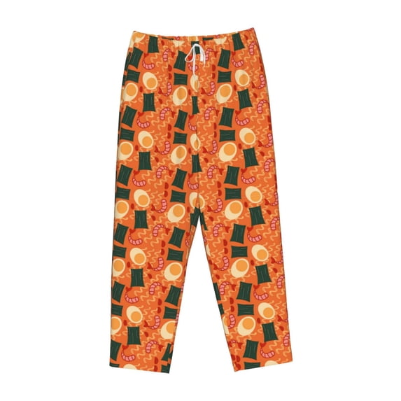Lsque Ramen Noodle Soup Print Women's Pajama Pants, Lounge Pant - Comfortable Home Wear,Elastic Waistband, Stylish Design-X-Large