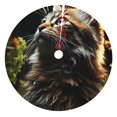 thumbnail image 1 of Lsque Realistic Style Cute Cat Print Christmas Tree Skirt, Tree Skirt with Ties or Velcro, Perfect for Holiday Decorations, Halloween, and New Year-36", 1 of 7