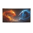 thumbnail image 1 of Lsque Red And Blue Fire Dragon D Pattern Party Banner, Festive Banner , Holiday Celebrations and Events for Carnival Birthday Party Festival Decorations-Medium, 1 of 8
