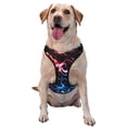 thumbnail image 1 of Lsque Red And Blue Lightning Dog Harness, No-Pull Pet Harness with 2 Leash Clips, Adjustable Soft Padded Dog Vest with Easy Control Handle for Large Dogs-X-Large, 1 of 9