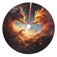 thumbnail image 1 of Lsque Red And Gray Flame Fox Print Christmas Tree Skirt, Tree Skirt with Ties or Velcro, Perfect for Holiday Decorations, Halloween, and New Year-48", 1 of 7
