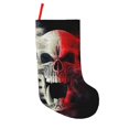 thumbnail image 1 of Lsque Red And White Screaming Demon Skull Pattern 18 Inch Christmas Stockings, Festive Holiday Stocking for Christmas Decorations Holiday Decor, 1 of 7