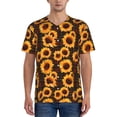 thumbnail image 1 of Lsque Red Black Plaid Sunflower Pattern Mens Polo Golf Shirts Funny Graphics Shorts Sleeve Button Shirts Baseball T-shirt-Medium, 1 of 7