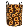thumbnail image 1 of Lsque Red Black Plaid Sunflower pattern Laundry Hamper Basket, Tall Woven Rope Hamper Basket for Clothes, Lightweight Storage Basket, Collapsible Waterproof-Small, 1 of 8