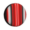 thumbnail image 1 of Lsque Red Black and White Serape Blanket Stripes Pattern Tire Covers - Tough Tire Wheel Protector for Truck, SUV, Trailer, Camper, RV-17 inch, 1 of 6