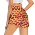 thumbnail image 1 of Lsque Red Cars Printed Women's Running Shorts with Liner Pockets,Elastic Quick Dry Workout Athletic Gym Yoga Shorts,Womens High Waist Shorts-Small, 1 of 9