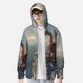 thumbnail image 1 of Lsque Red Dragon Mountain Sunrise UPF 50+ Lightweight Sun Protection Men's Women's Long Sleeve Shirt, Hoodie Performance -3X-Large, 1 of 9