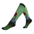 thumbnail image 1 of Lsque Red-Eyed Tree Frog-1 Pattern Sport Compression Socks for Men & Women 15-20 mmHg Knee High Nurse Pregnant Running Medical and Travel Athletic, 1 of 6