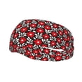 thumbnail image 1 of Lsque Red Floral Pattern Sweatbands Sports Headband for Men & Women - Moisture Wicking Athletic Cotton Terry Cloth Sweatband for Tennis, Basketball, Running, 1 of 9