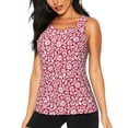 thumbnail image 1 of Lsque Red Flowers Printed Workout Tank Tops for Women, Athletic Sports Tank Tops, Compression Sleeveless Dry Fit Shirts,Sleeveless Yoga Shirt-Small, 1 of 9