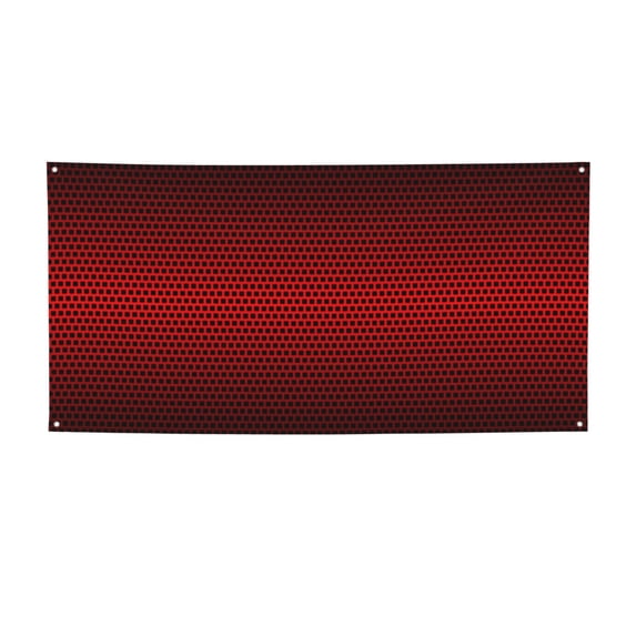 Lsque Red Geometric Pattern Party Banner, Festive Banner , Holiday Celebrations and Events for Carnival Birthday Party Festival Decorations-Medium