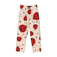 thumbnail image 1 of Lsque Red Ladybug Print Men's Pajama Pants, Lounge Pant - Comfortable Home Wear,Elastic Waistband, Stylish Design-Medium, 1 of 9