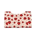 thumbnail image 1 of Lsque Red Ladybug Printed Long Tissue Box Cover Holder, Facial Paper Organizer Dispenser,Triangle with Bottom Belt, PVC Leather Decorative Organizer, 1 of 9