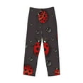 thumbnail image 1 of Lsque Red Ladybugs Print Men's Pajama Pants, Lounge Pant - Comfortable Home Wear,Elastic Waistband, Stylish Design-X-Large, 1 of 9