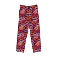 thumbnail image 1 of Lsque Red Lips Kissing Print Men's Pajama Pants, Lounge Pant - Comfortable Home Wear,Elastic Waistband, Stylish Design-X-Large, 1 of 9