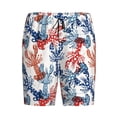 thumbnail image 1 of Lsque Red Lobster Mens Sleep Pajama Shorts,Short Pajama Pants, Cotton Ultra-Soft Knit-4X-Large, 1 of 9