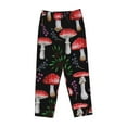 thumbnail image 1 of Lsque Red Mushrooms Print Women's Pajama Pants, Lounge Pant - Comfortable Home Wear,Elastic Waistband, Stylish Design-Small, 1 of 9