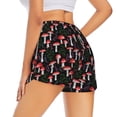 thumbnail image 1 of Lsque Red Mushrooms Printed Women's Running Shorts with Liner Pockets,Elastic Quick Dry Workout Athletic Gym Yoga Shorts,Womens High Waist Shorts-Small, 1 of 9