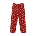 thumbnail image 1 of Lsque Red Skulls 1 Print Men's Pajama Pants, Lounge Pant - Comfortable Home Wear,Elastic Waistband, Stylish Design-Large, 1 of 9