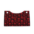 thumbnail image 1 of Lsque Red Skulls Printed Long Tissue Box Cover Holder, Facial Paper Organizer Dispenser,Triangle with Bottom Belt, PVC Leather Decorative Organizer, 1 of 9