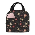 thumbnail image 1 of Lsque Red White Flowers Pattern Lunch Bag Women/Men Insulated Lunch Box,Small Leakproof Cooler Food Lunch Containers Reusable High Capacity Lunch Tote Bags, 1 of 6