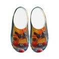 thumbnail image 1 of Lsque Refreshing Fruit Infused Drinks Pattern Womens Comfort Cotton on Scuff With Memory Foam and Anti-skid Sole Slipper-39/40, 1 of 7