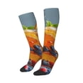 thumbnail image 1 of Lsque Refreshing Fruit Infused Drinks Printed Crew Socks Men's Women's LightWeight Thin Casual Calf Socks ,Knee High Socks,Cotton Socks, 1 of 9