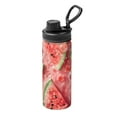 thumbnail image 1 of Lsque Refreshing Watermelon Slices Pattern Water Bottle,18oz Sports Insulated Kettle for Cycling Gym Basketball Outdoor, Suitable as a Present, 1 of 7