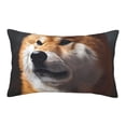 thumbnail image 1 of Lsque Regal Shiba Inu Pattern Pillow Case – Soft & Cozy Throw Pillow Cover, Hypoallergenic Cushion Case for Sleeping Women with Envelope Closure-20"x30", 1 of 6