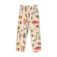 thumbnail image 1 of Lsque Retro Autum Mushrooms Print Men's Pajama Pants, Lounge Pant - Comfortable Home Wear,Elastic Waistband, Stylish Design-XX-Large, 1 of 9