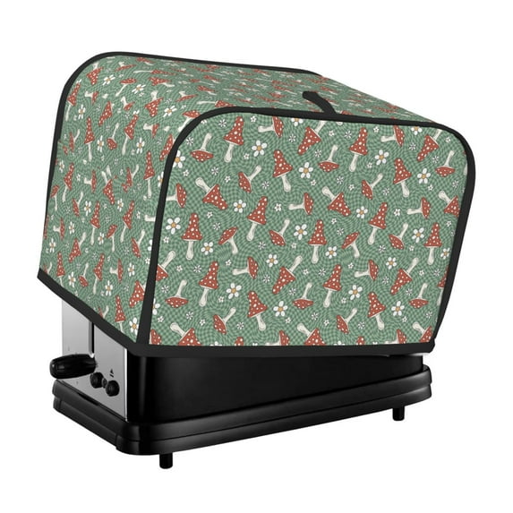 Lsque Retro Hippie Groovy Mushroom Print 2 Slice Toaster Cover , Kitchen Appliance Dustproof Protector , Toaster Protector Dustproof Kitchen Appliance Cover