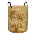 thumbnail image 1 of Lsque Retro Palm Tree pattern Laundry Hamper Basket, Tall Woven Rope Hamper Basket for Clothes, Lightweight Storage Basket, Collapsible Waterproof-Medium, 1 of 8