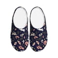 thumbnail image 1 of Lsque Retro Rabbit Flower Pattern Womens Comfort Cotton on Scuff With Memory Foam and Anti-skid Sole Slipper-35/36, 1 of 7