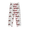 thumbnail image 1 of Lsque Retro Train Print Men's Pajama Pants, Lounge Pant - Comfortable Home Wear,Elastic Waistband, Stylish Design-Small, 1 of 9